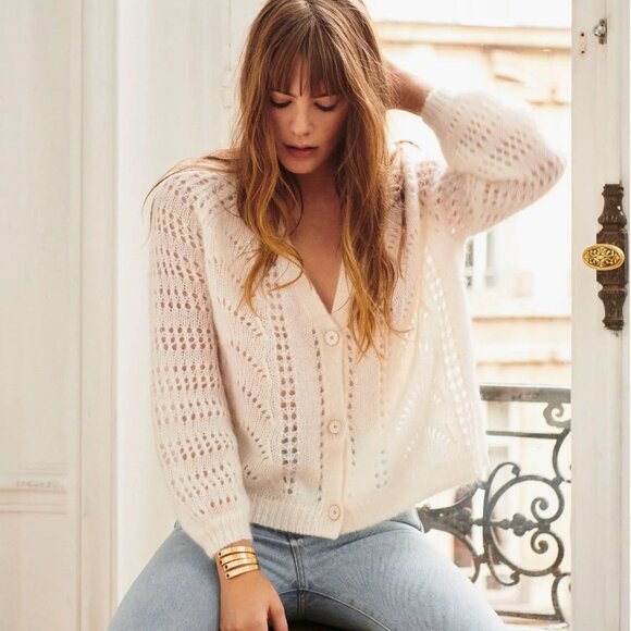 Sezane Dereck Cardigan/Jumper - Picture 1 of 8